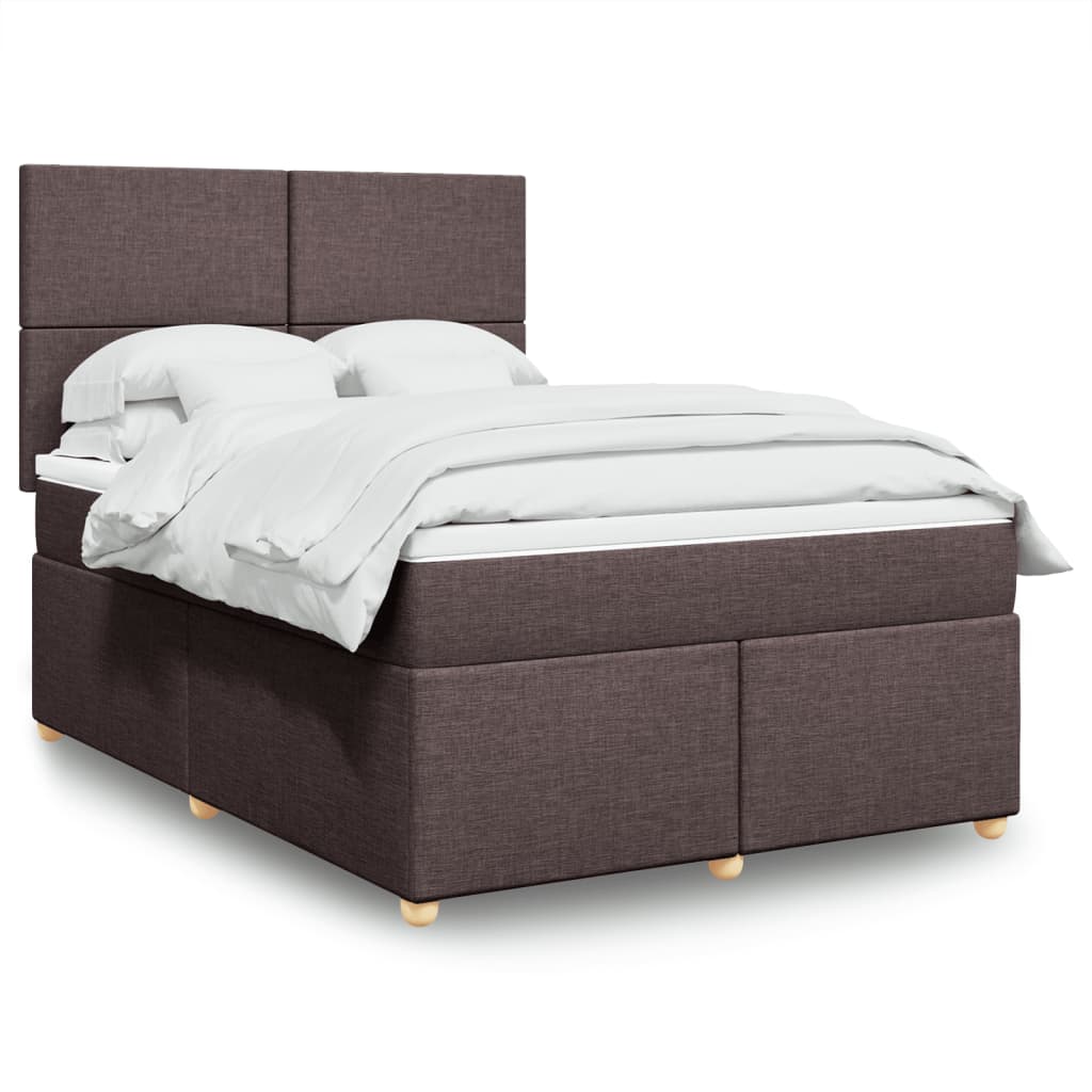 Sommier à lattes de lit avec matelas Marron foncé 140x190 cm - XIOS