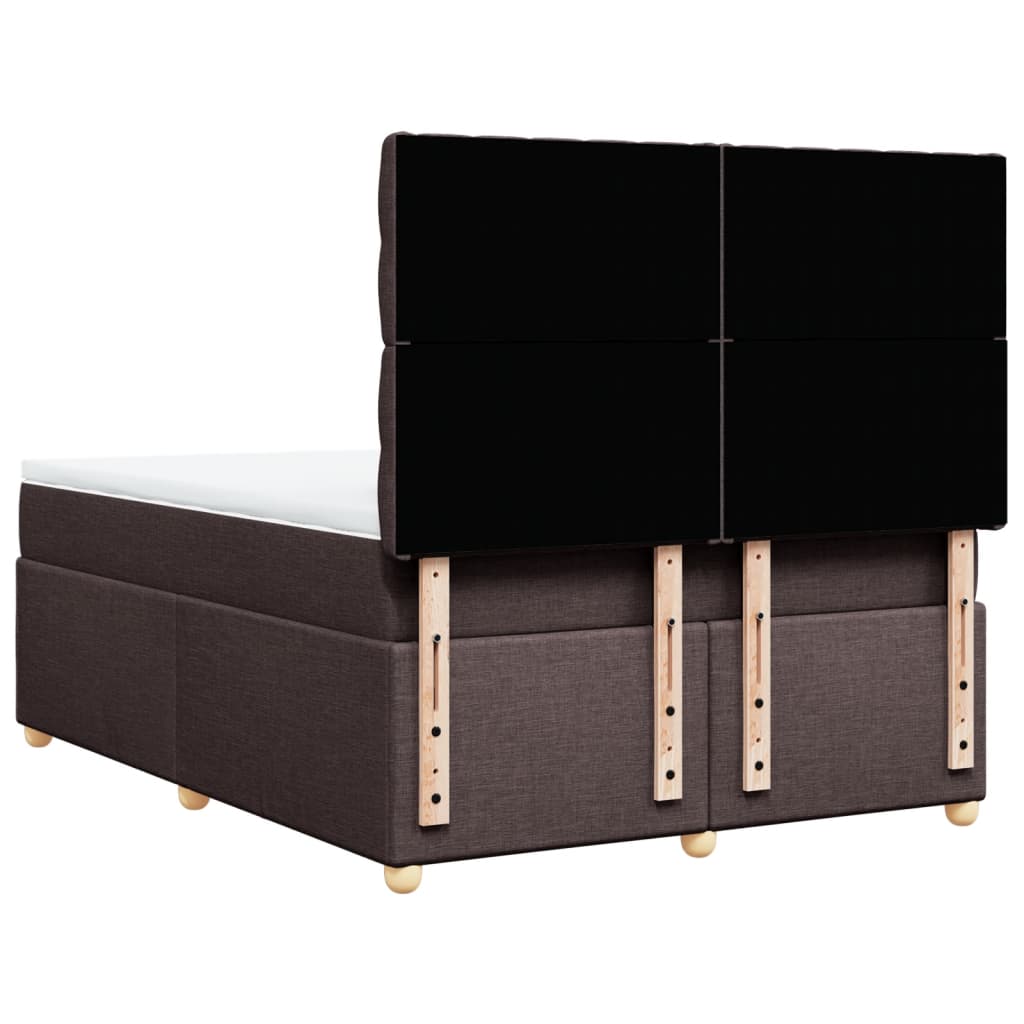Sommier à lattes de lit avec matelas Marron foncé 140x190 cm - XIOS