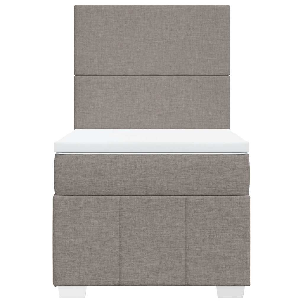 Sommier à lattes de lit avec matelas Taupe 80x200 cm Tissu - XIOS