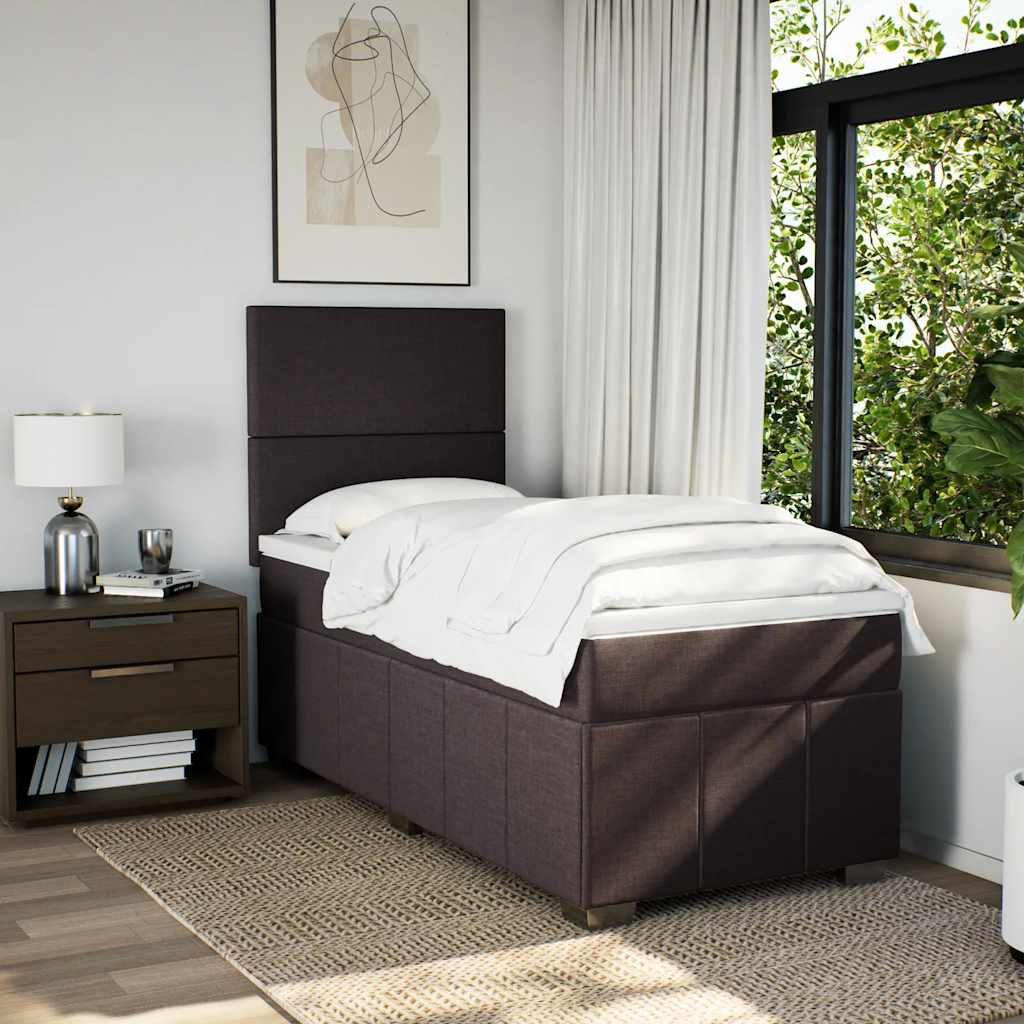 Sommier à lattes de lit avec matelas Marron foncé 90x200 cm - XIOS