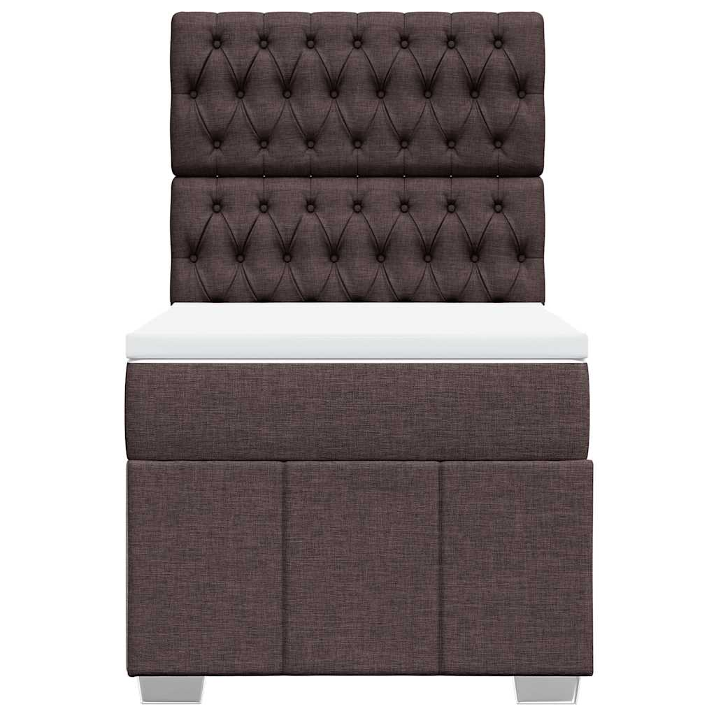 Sommier à lattes de lit avec matelas Marron foncé 90x200 cm - XIOS