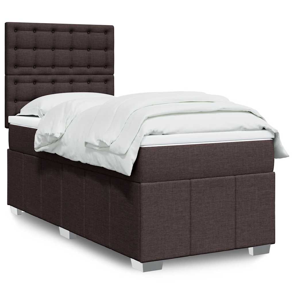 Sommier à lattes de lit avec matelas Marron foncé 90x200 cm - XIOS
