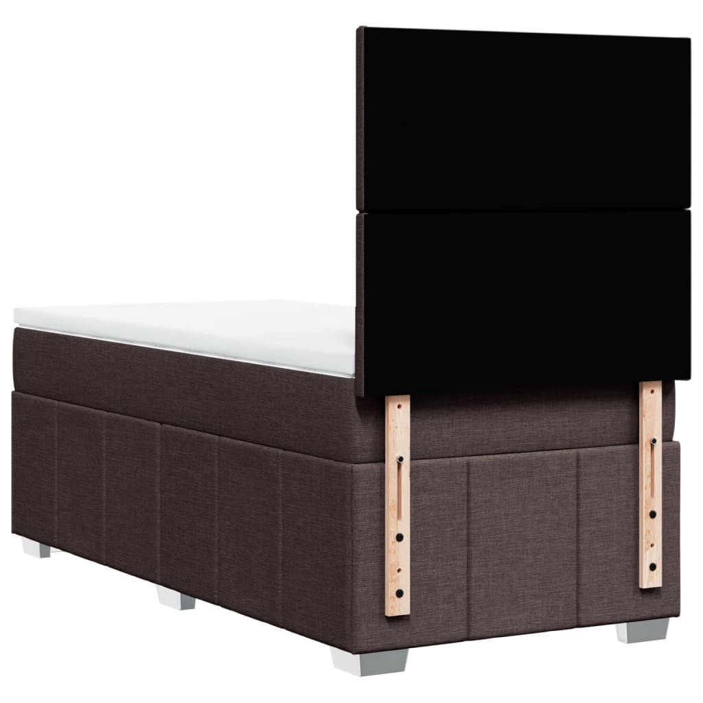 Sommier à lattes de lit avec matelas Marron foncé 100x200 cm - XIOS