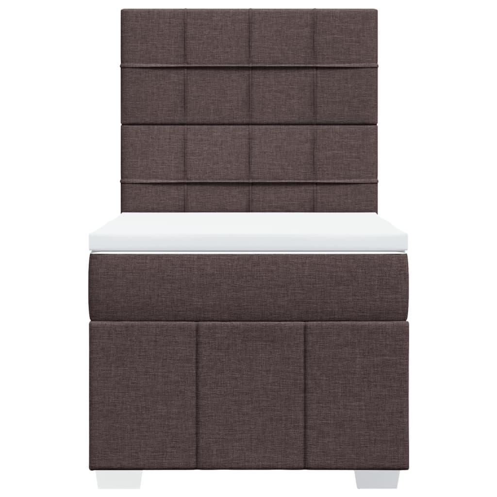 Sommier à lattes de lit avec matelas Marron foncé 100x200 cm - XIOS
