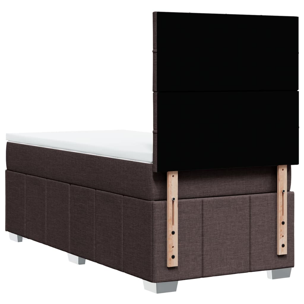Sommier à lattes de lit avec matelas Marron foncé 100x200 cm - XIOS