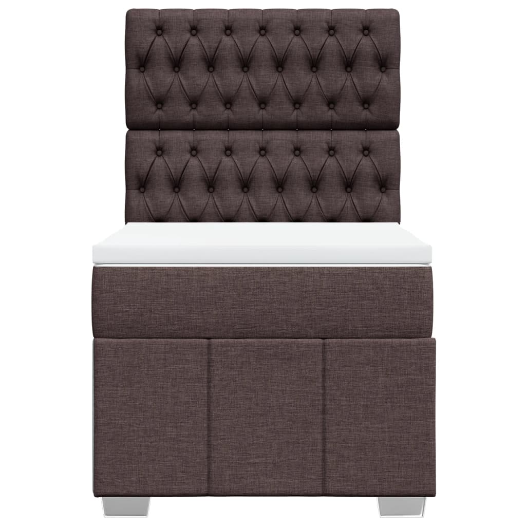 Sommier à lattes de lit avec matelas Marron foncé 100x200 cm - XIOS