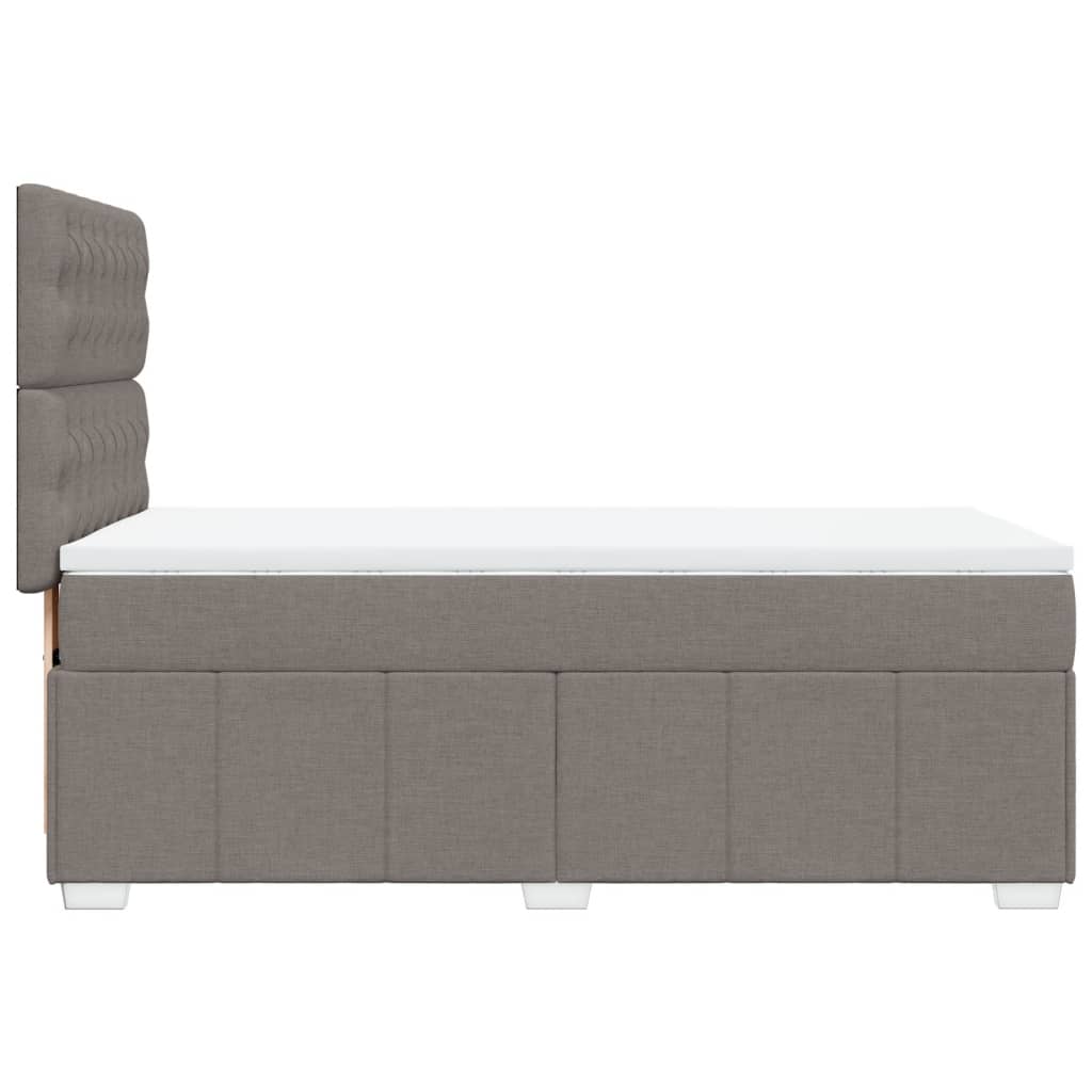 Sommier à lattes de lit avec matelas Taupe 100x200 cm Tissu - XIOS