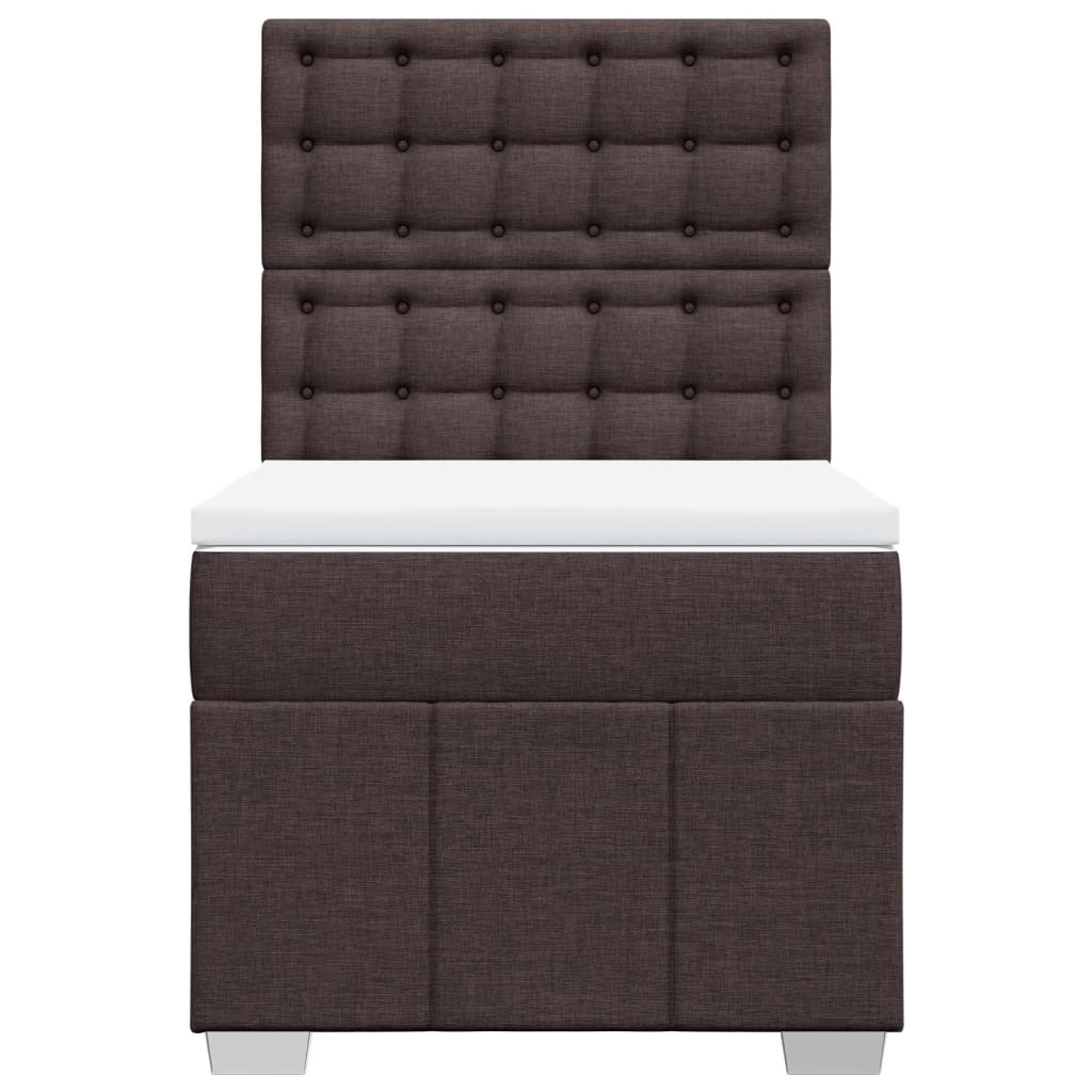 Sommier à lattes de lit avec matelas Marron foncé 100x200 cm - XIOS