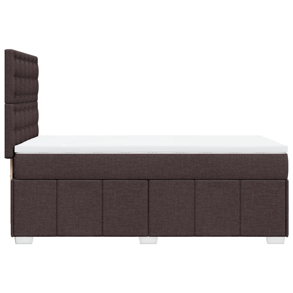 Sommier à lattes de lit avec matelas Marron foncé 100x200 cm - XIOS