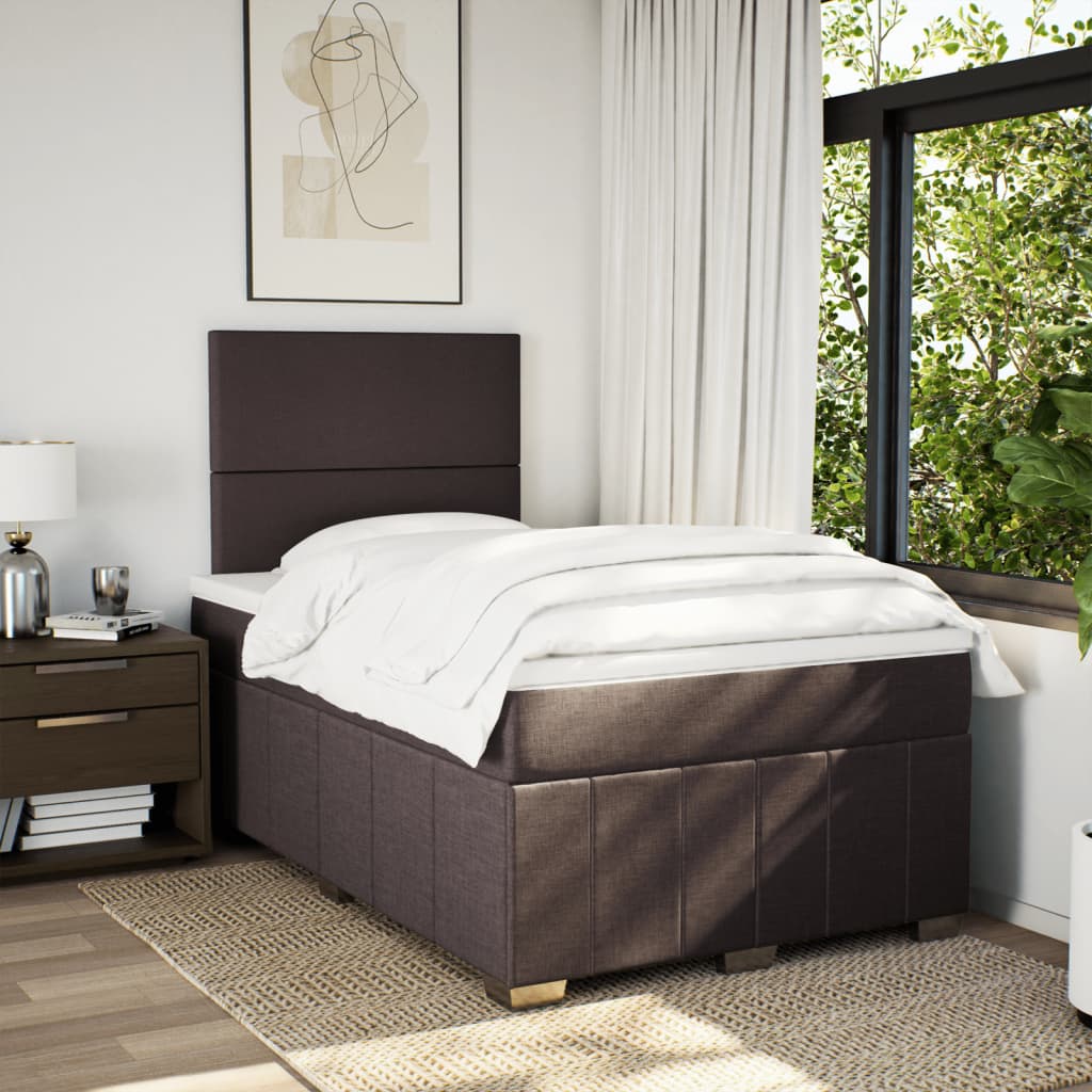 Sommier à lattes de lit avec matelas Marron foncé 120x200 cm - XIOS
