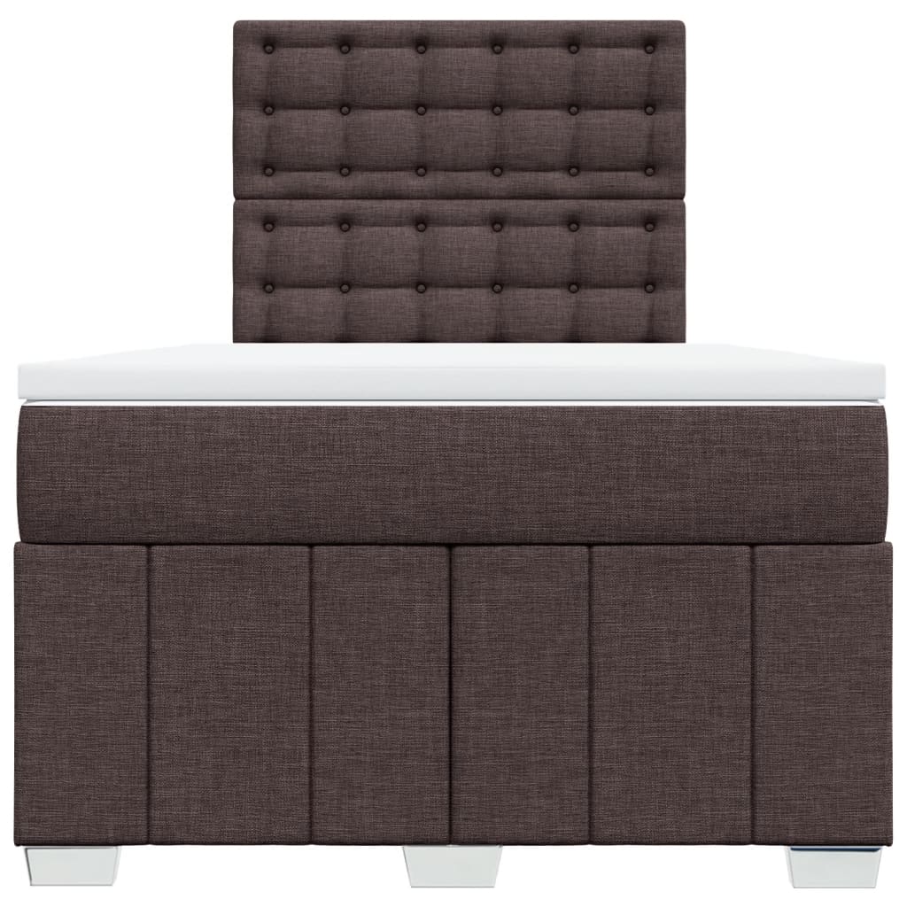 Sommier à lattes de lit avec matelas Marron foncé 120x200 cm - XIOS
