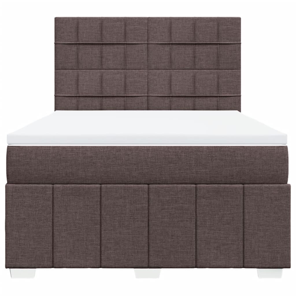 Sommier à lattes de lit avec matelas Marron foncé 140x200 cm - XIOS