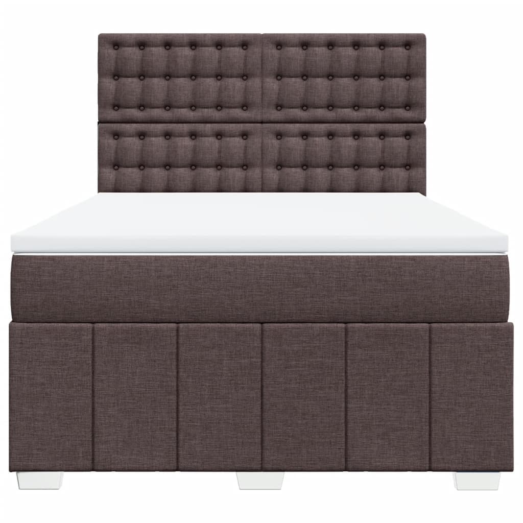 Sommier à lattes de lit avec matelas Marron foncé 140x200 cm - XIOS
