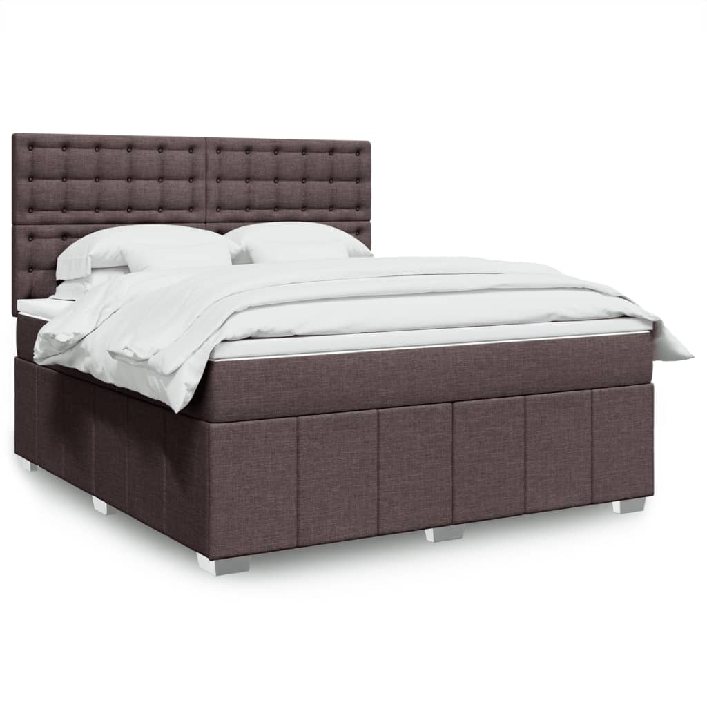 Sommier à lattes de lit avec matelas Marron foncé 180x200 cm - XIOS
