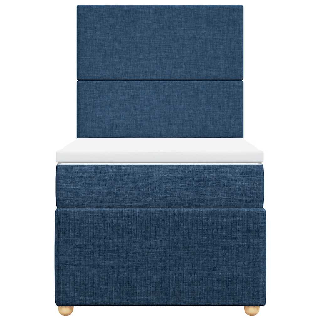 Sommier à lattes de lit avec matelas Bleu 80x200 cm Tissu - XIOS