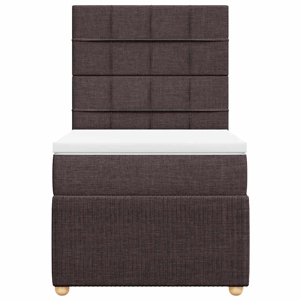 Sommier à lattes de lit avec matelas Marron foncé 80x200 cm - XIOS