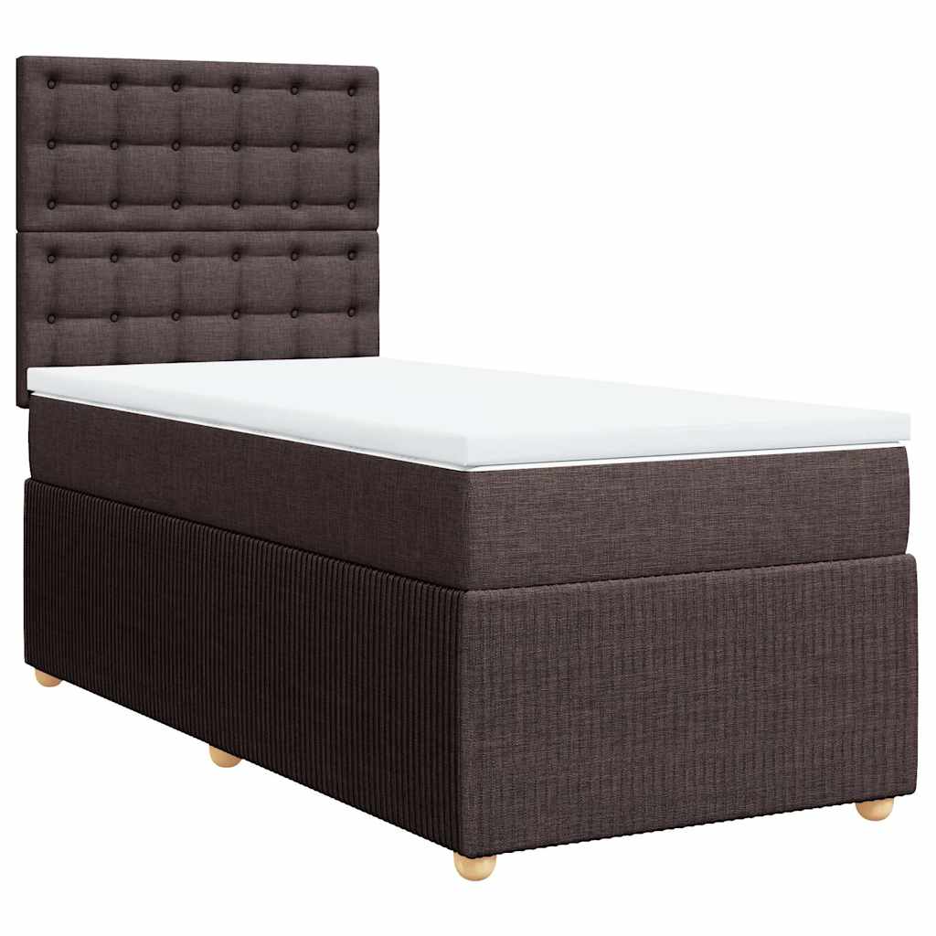 Sommier à lattes de lit avec matelas Marron foncé 80x200 cm - XIOS