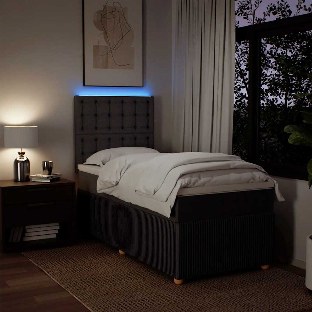 Sommier à lattes de lit avec matelas Marron foncé 80x200 cm - XIOS