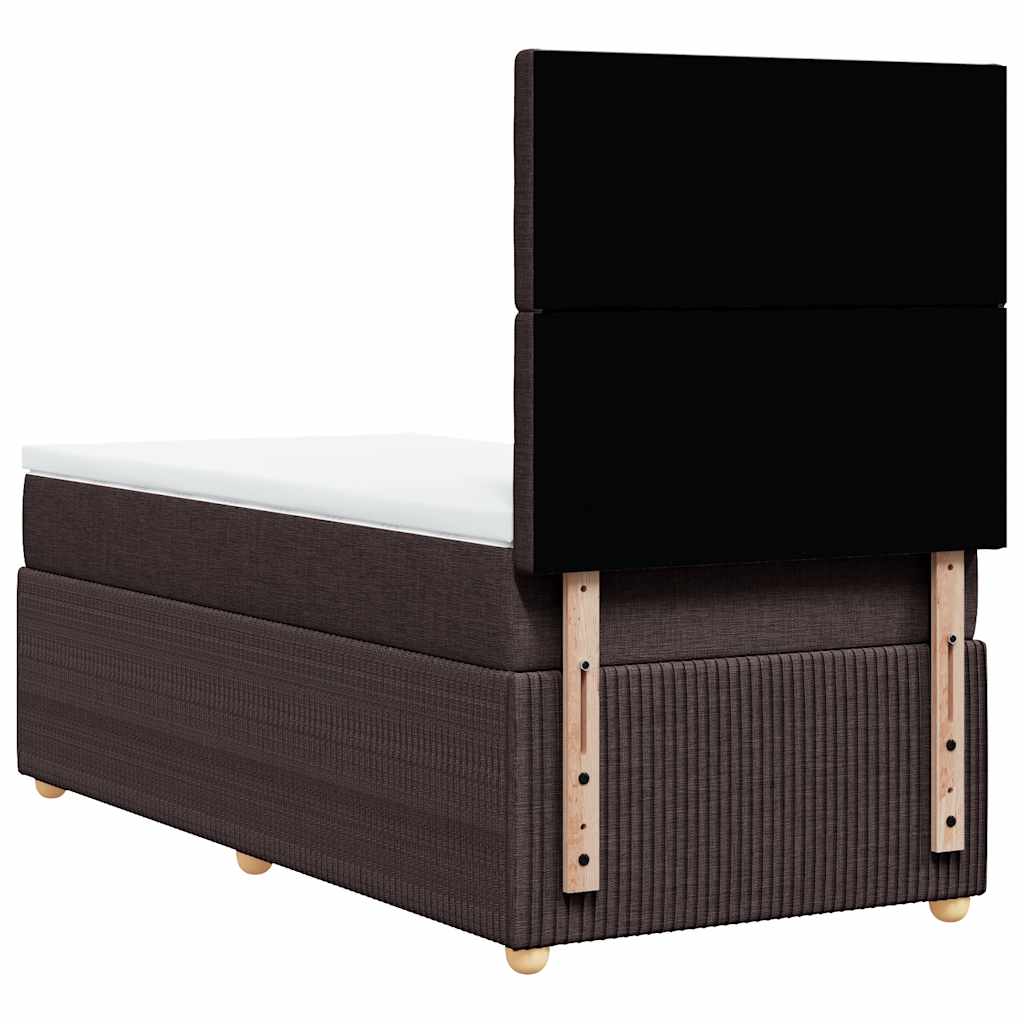 Sommier à lattes de lit avec matelas Marron foncé 80x200 cm - XIOS