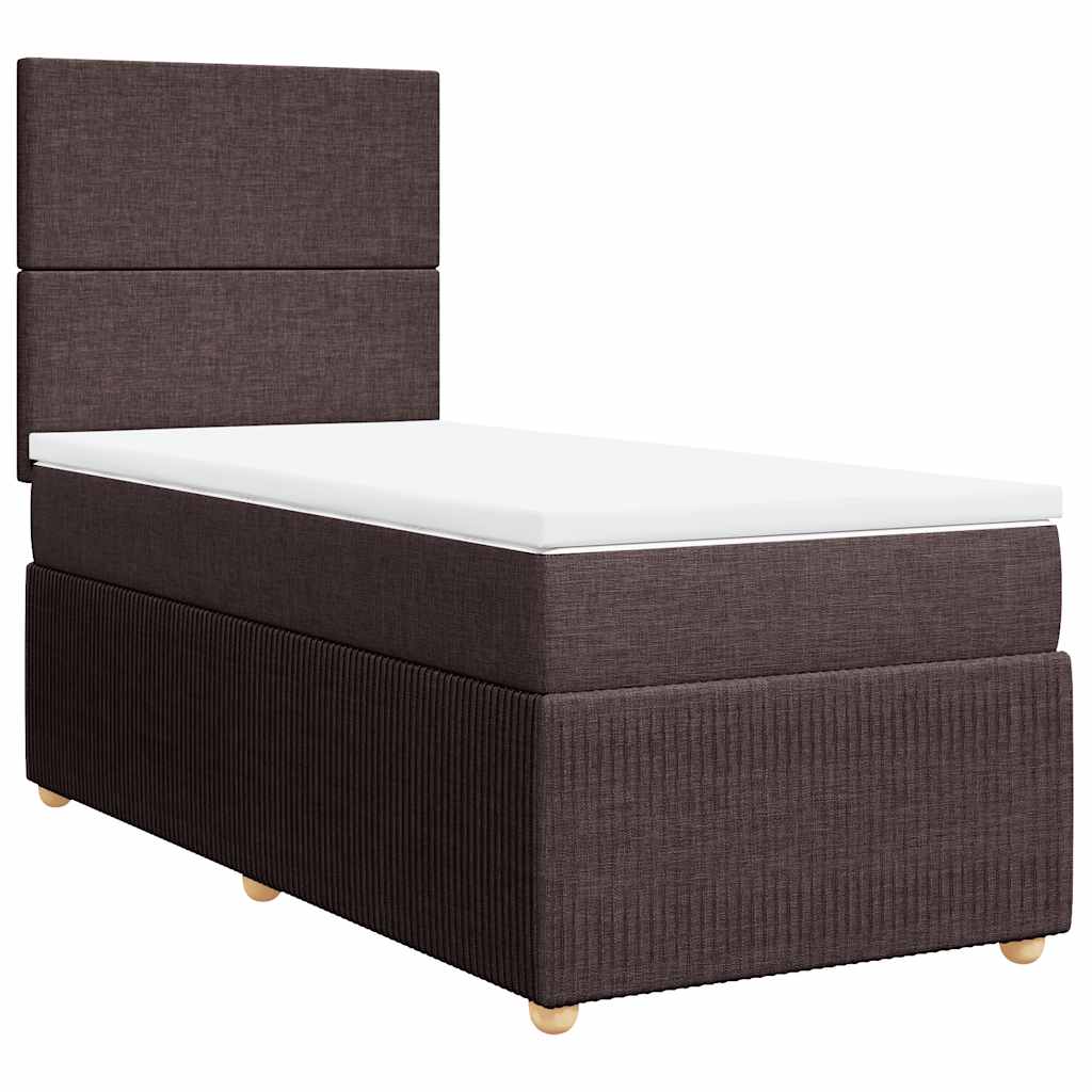 Sommier à lattes de lit avec matelas Marron foncé 90x190 cm - XIOS