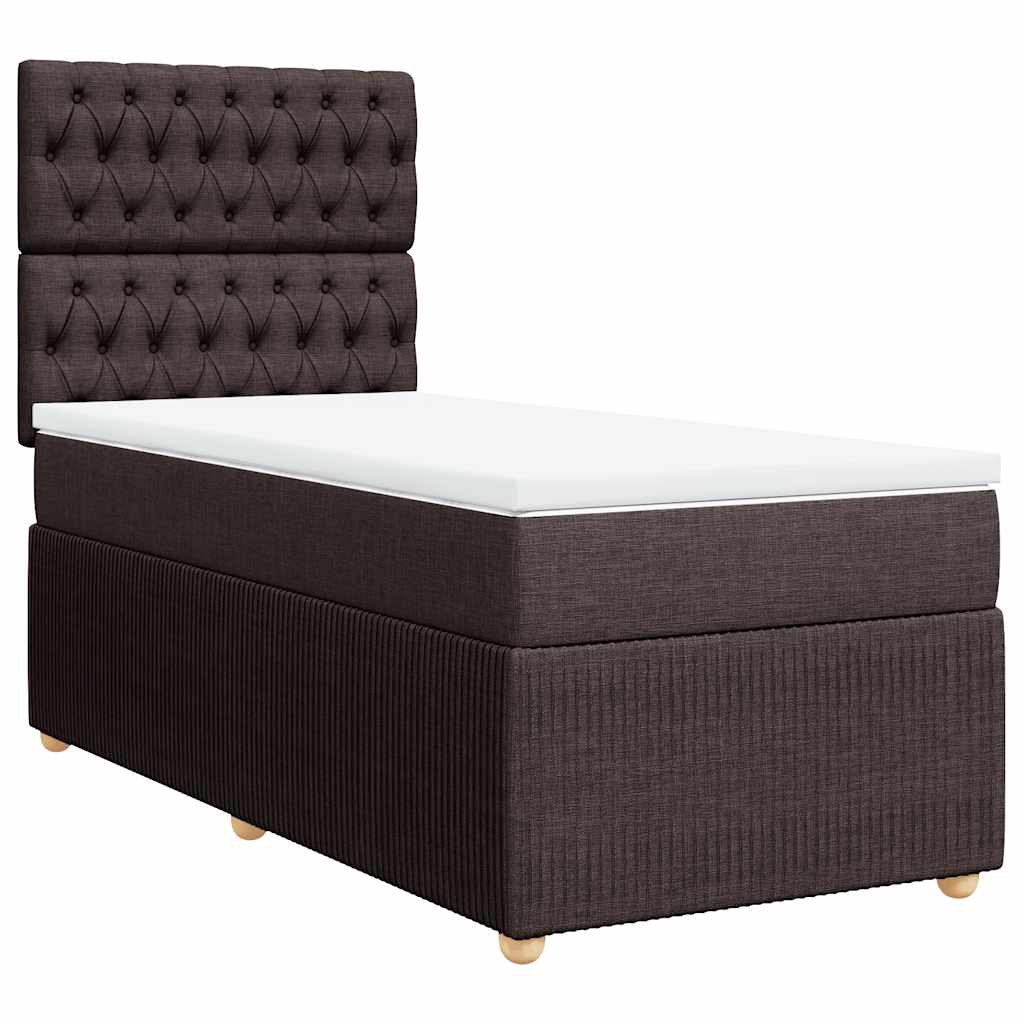 Sommier à lattes de lit avec matelas Marron foncé 90x190 cm - XIOS
