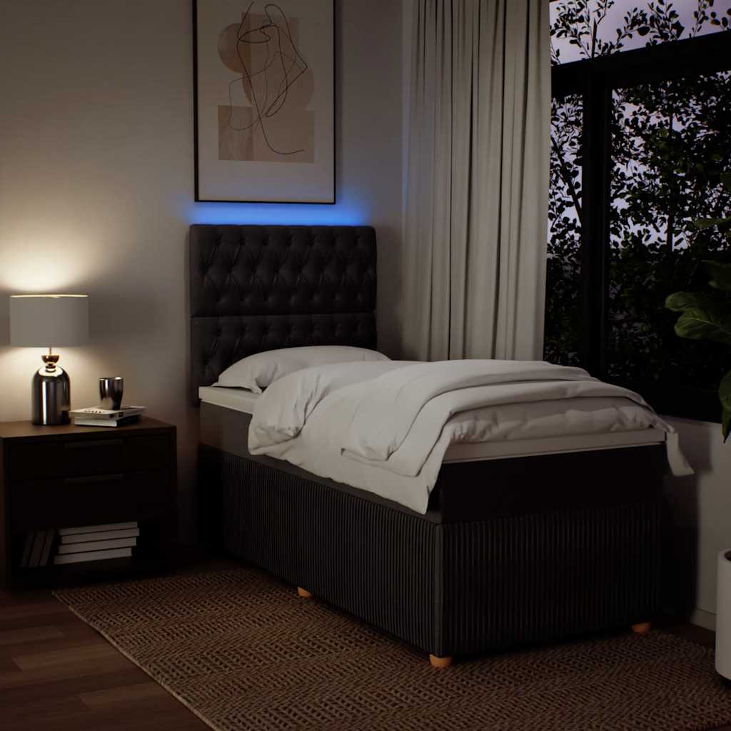 Sommier à lattes de lit avec matelas Marron foncé 90x190 cm - XIOS
