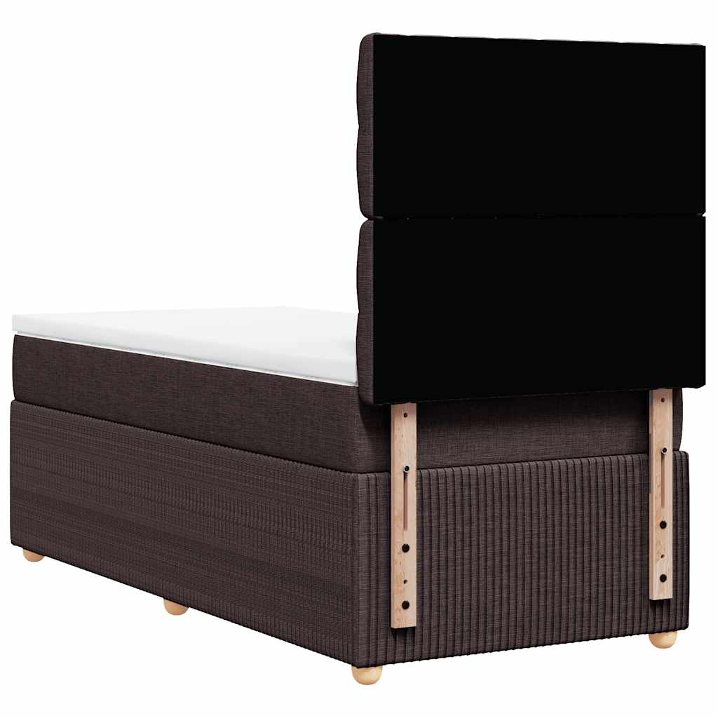 Sommier à lattes de lit avec matelas Marron foncé 90x190 cm - XIOS