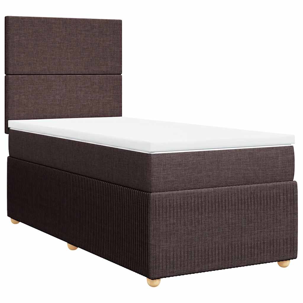 Sommier à lattes de lit avec matelas Marron foncé 90x200 cm - XIOS