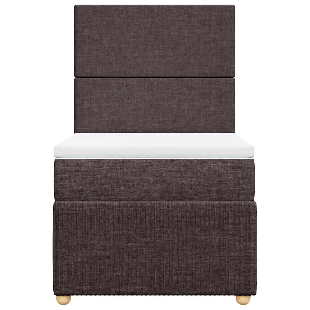 Sommier à lattes de lit avec matelas Marron foncé 90x200 cm - XIOS
