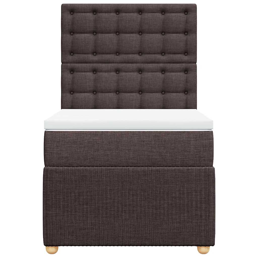 Sommier à lattes de lit avec matelas Marron foncé 90x200 cm - XIOS