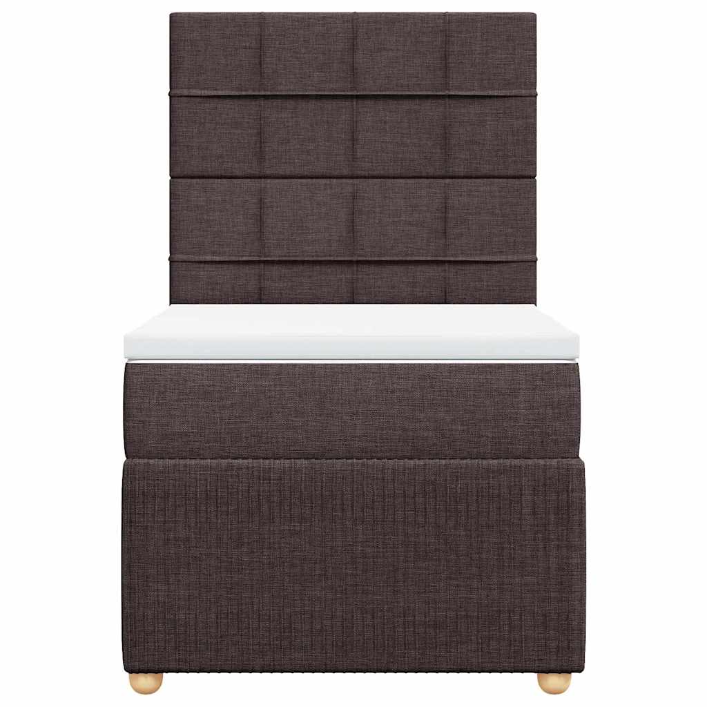 Sommier à lattes de lit avec matelas Marron foncé 100x200 cm - XIOS