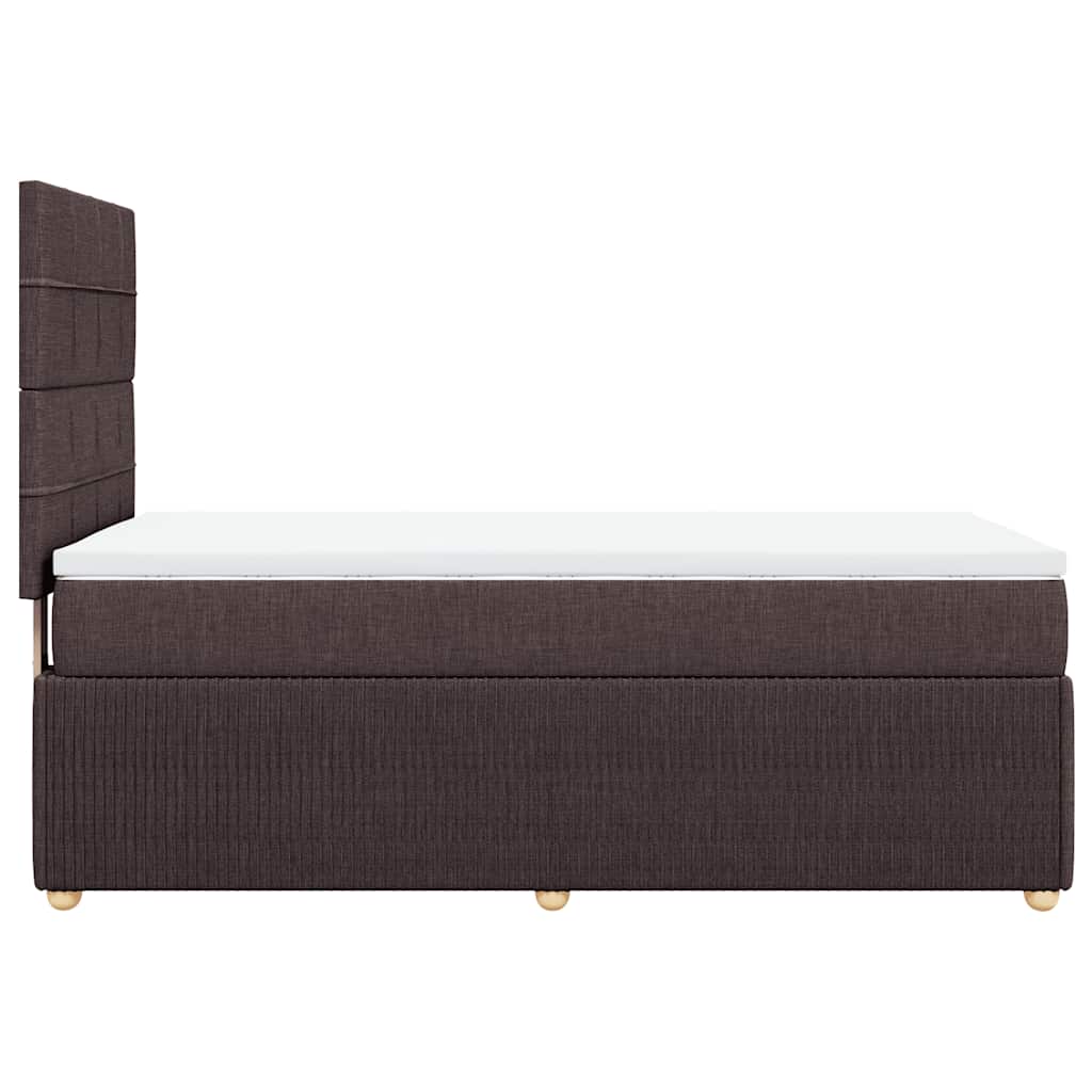 Sommier à lattes de lit avec matelas Marron foncé 100x200 cm - XIOS