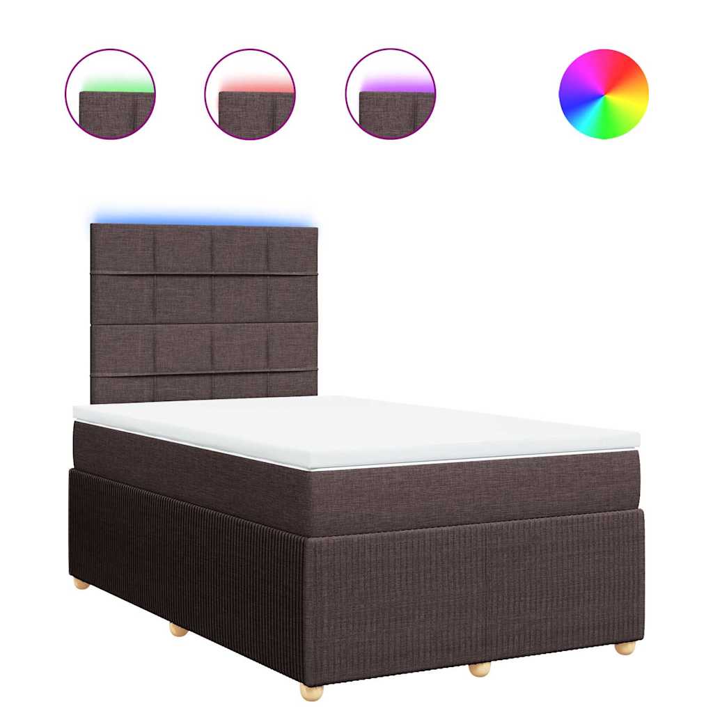 Sommier à lattes de lit avec matelas Marron foncé 120x200 cm - XIOS