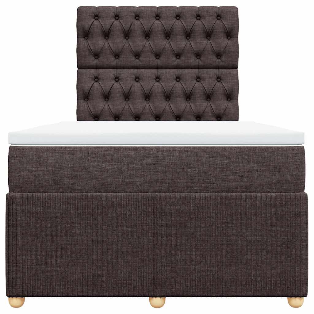 Sommier à lattes de lit avec matelas Marron foncé 120x200 cm - XIOS