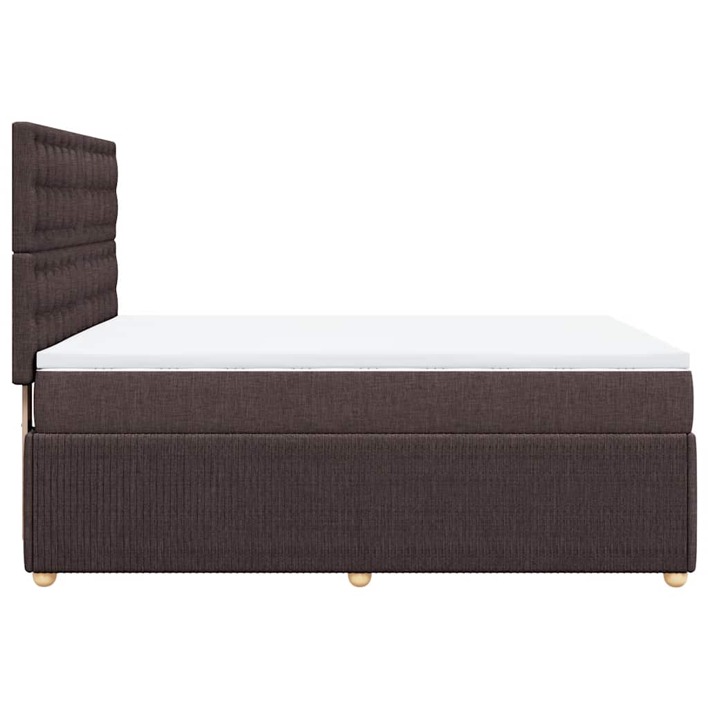 Sommier à lattes de lit avec matelas Marron foncé 140x190 cm - XIOS