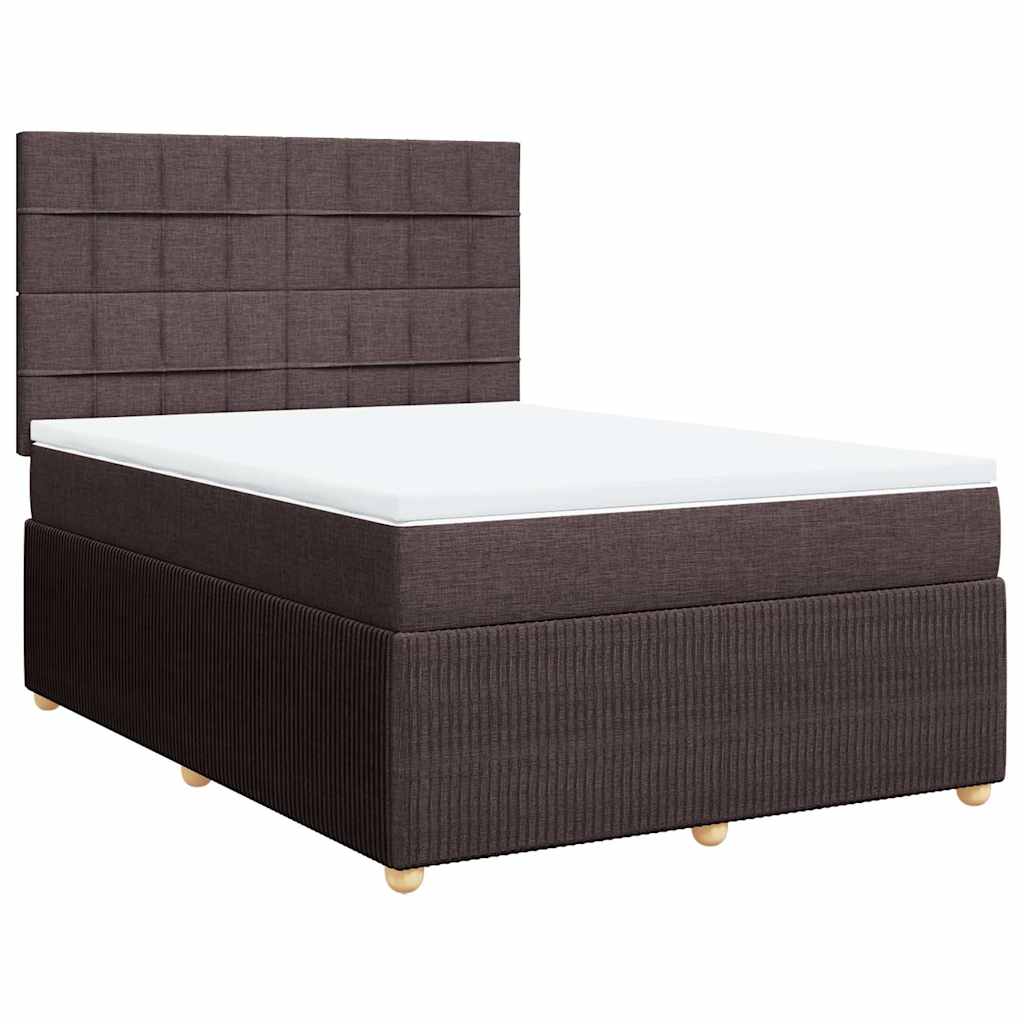 Sommier à lattes de lit avec matelas Marron foncé 140x200 cm - XIOS