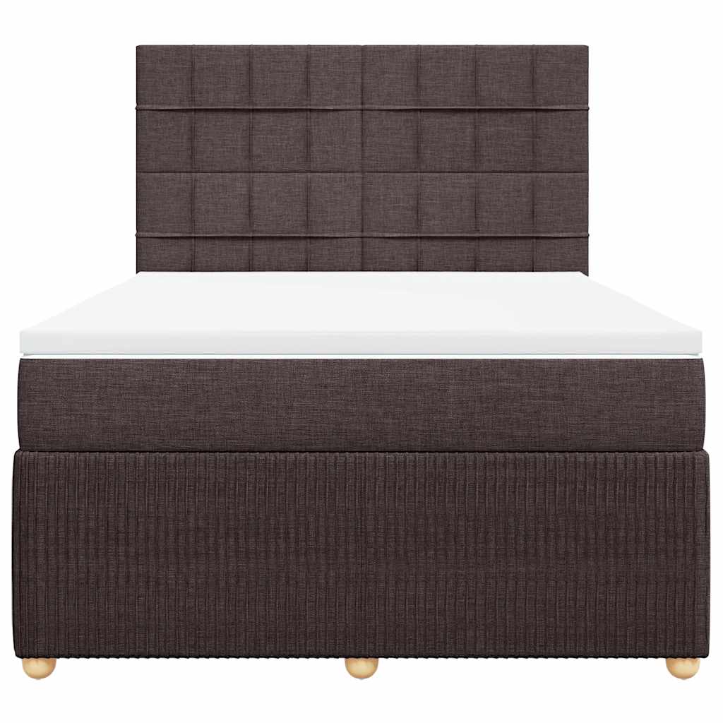 Sommier à lattes de lit avec matelas Marron foncé 140x200 cm - XIOS