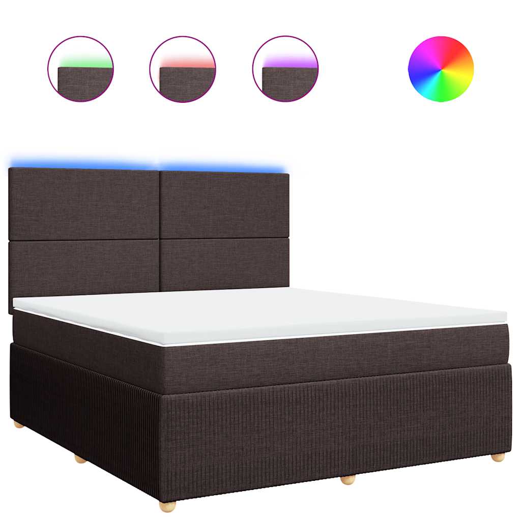 Sommier à lattes de lit avec matelas Marron foncé 180x200 cm - XIOS