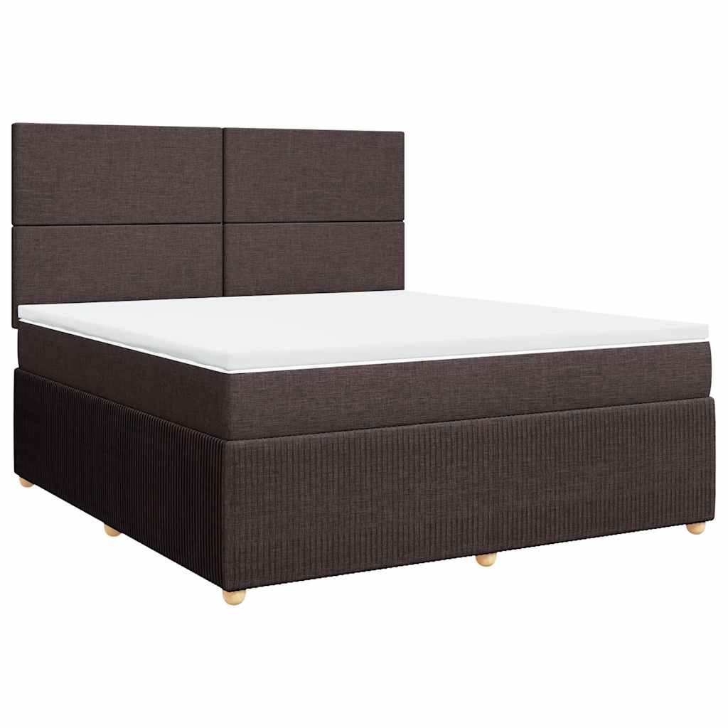 Sommier à lattes de lit avec matelas Marron foncé 180x200 cm - XIOS