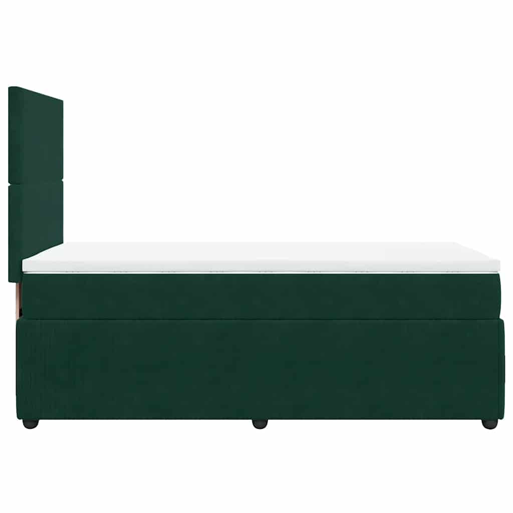 Sommier à lattes de lit et matelas Vert foncé 80x200 cm Velours - XIOS