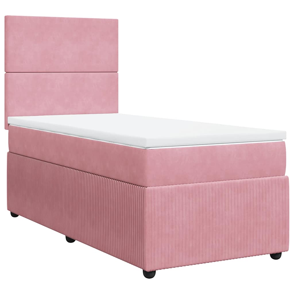 Sommier à lattes de lit et matelas Rose 80x200 cm Velours - XIOS