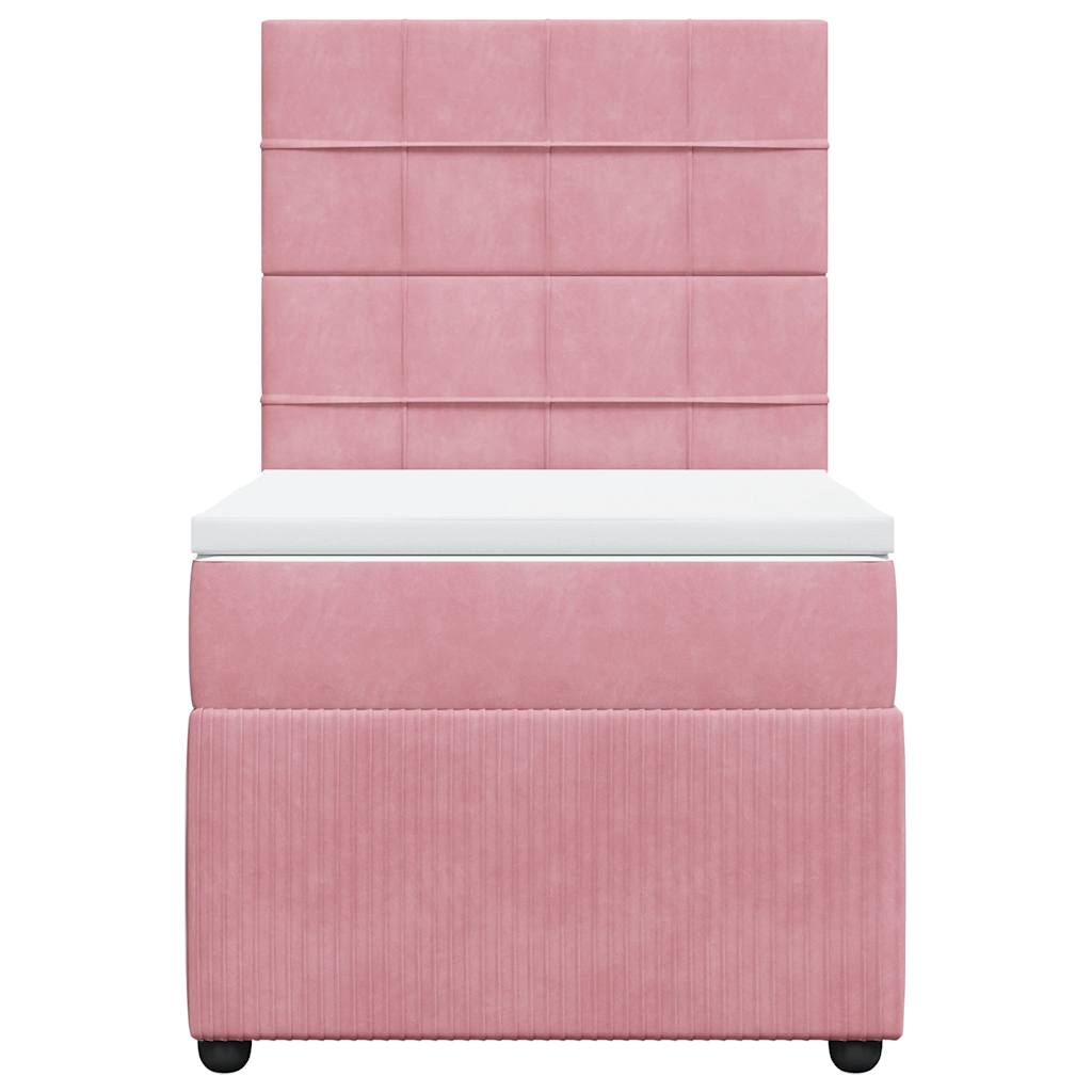 Sommier à lattes de lit et matelas Rose 80x200 cm Velours - XIOS