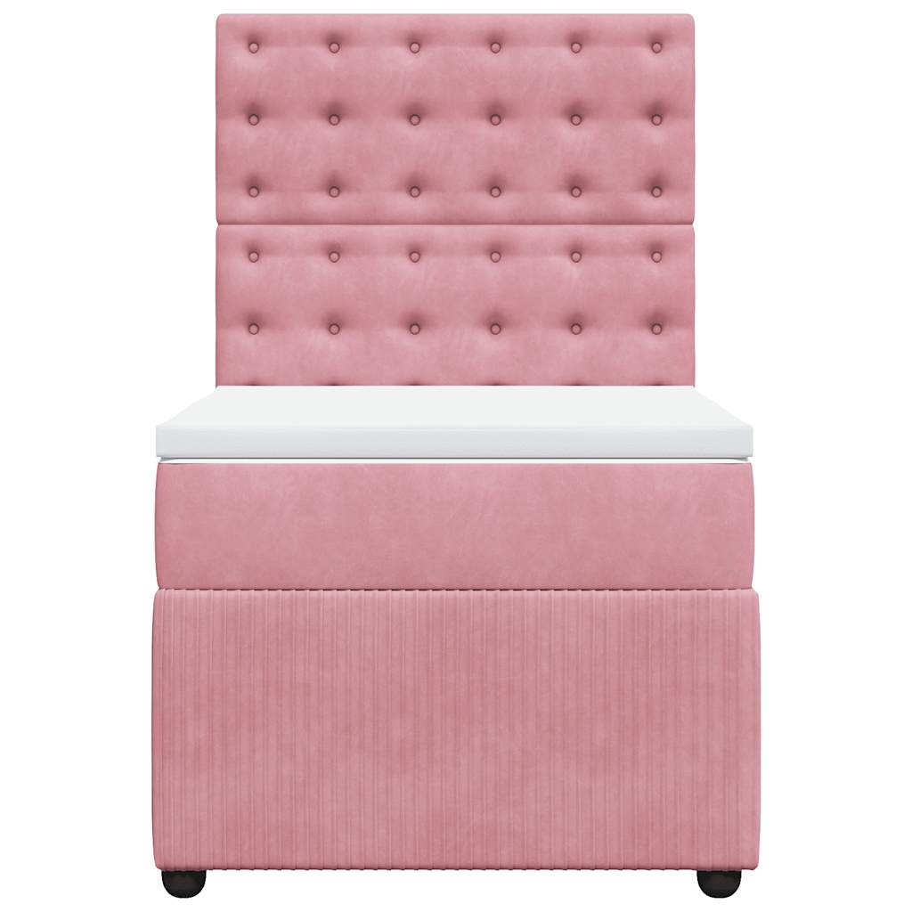 Sommier à lattes de lit et matelas Rose 80x200 cm Velours - XIOS