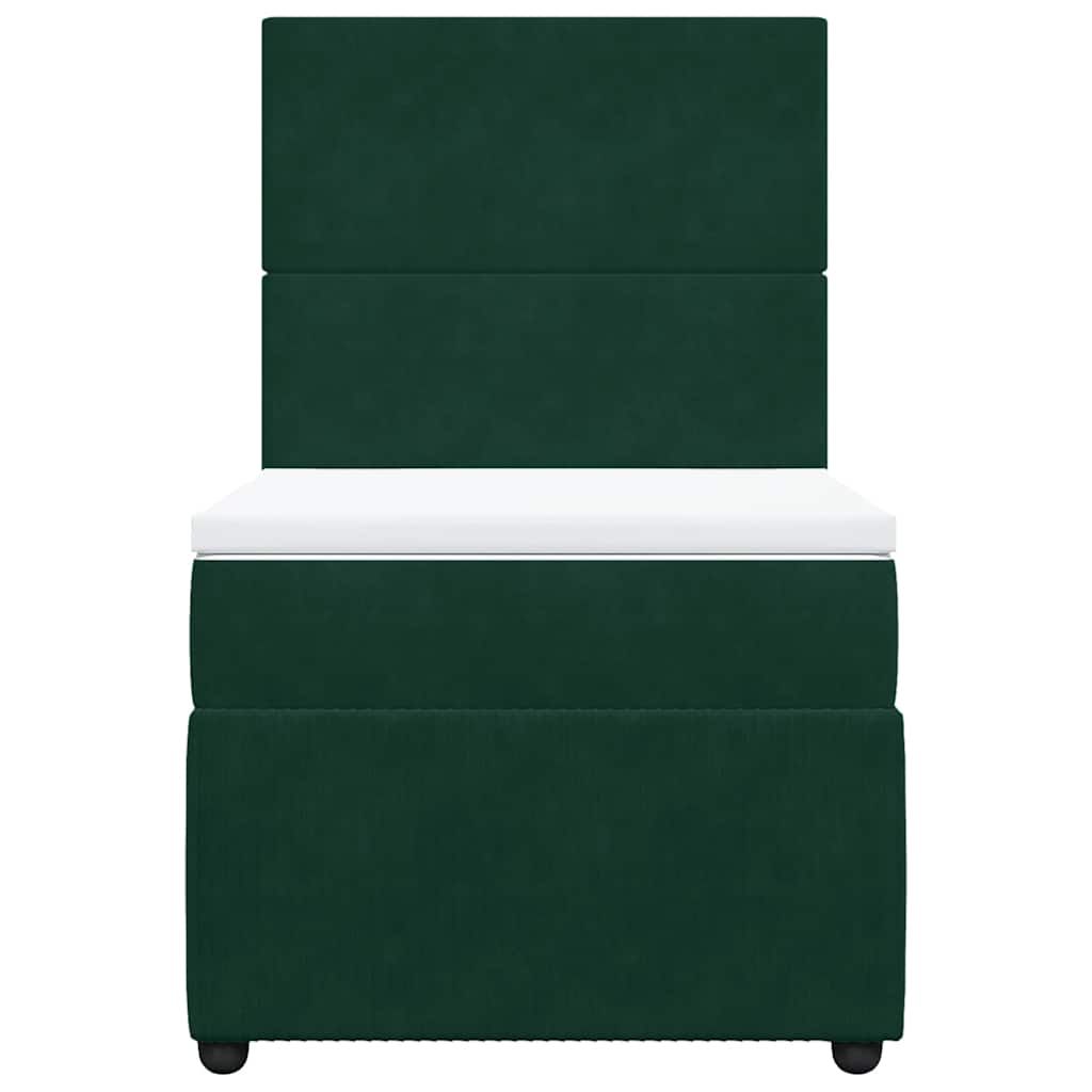 Sommier à lattes de lit avec matelas Vert foncé 90x190 cm - XIOS