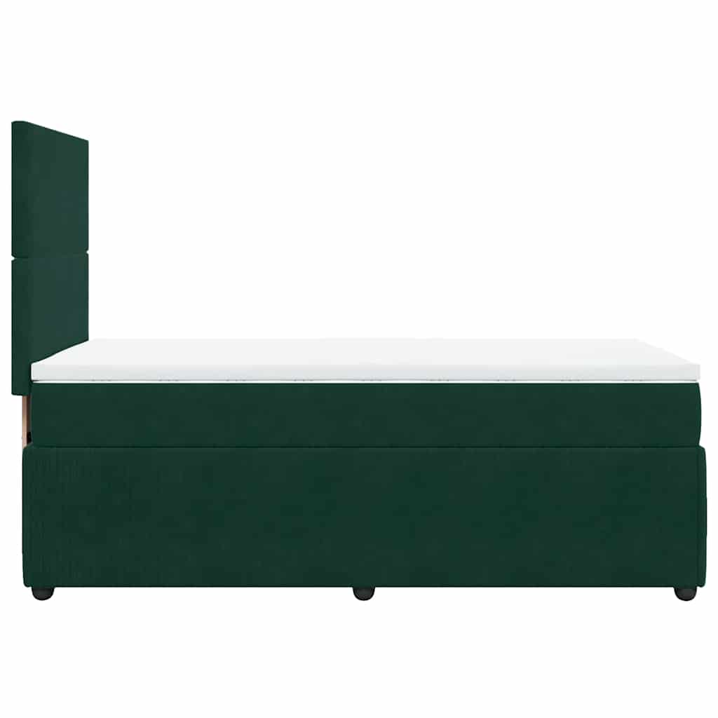 Sommier à lattes de lit avec matelas Vert foncé 90x190 cm - XIOS