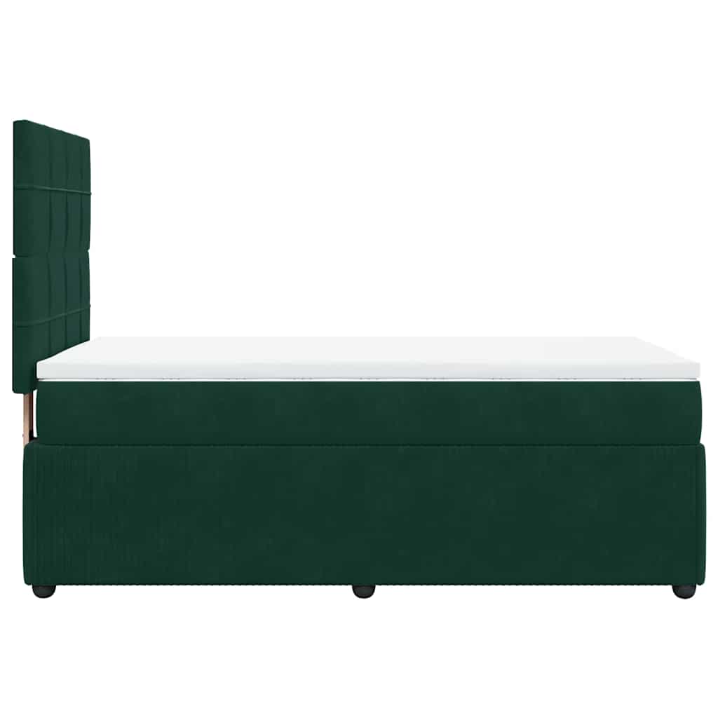 Sommier à lattes de lit avec matelas Vert foncé 90x190 cm - XIOS