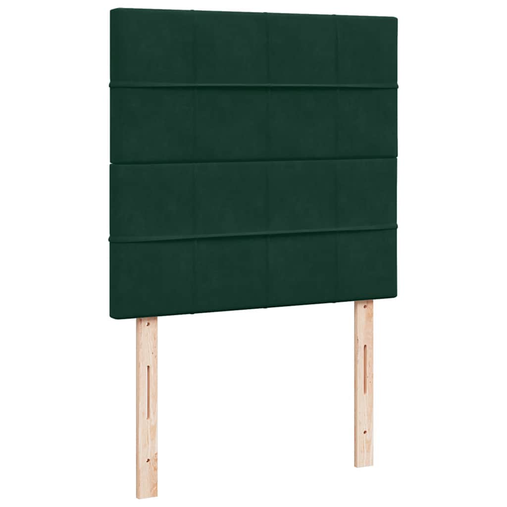 Sommier à lattes de lit avec matelas Vert foncé 90x190 cm - XIOS
