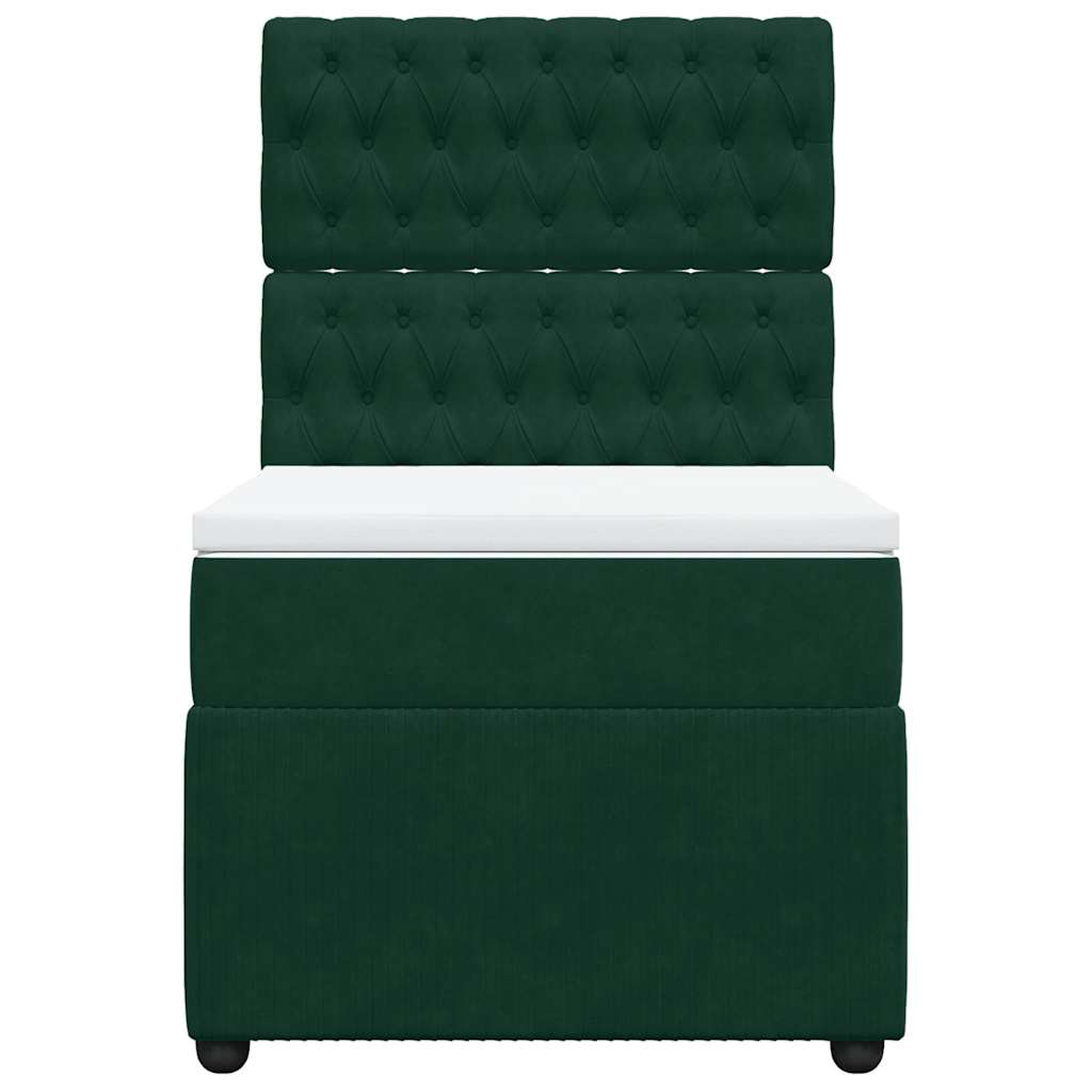 Sommier à lattes de lit avec matelas Vert foncé 90x190 cm - XIOS