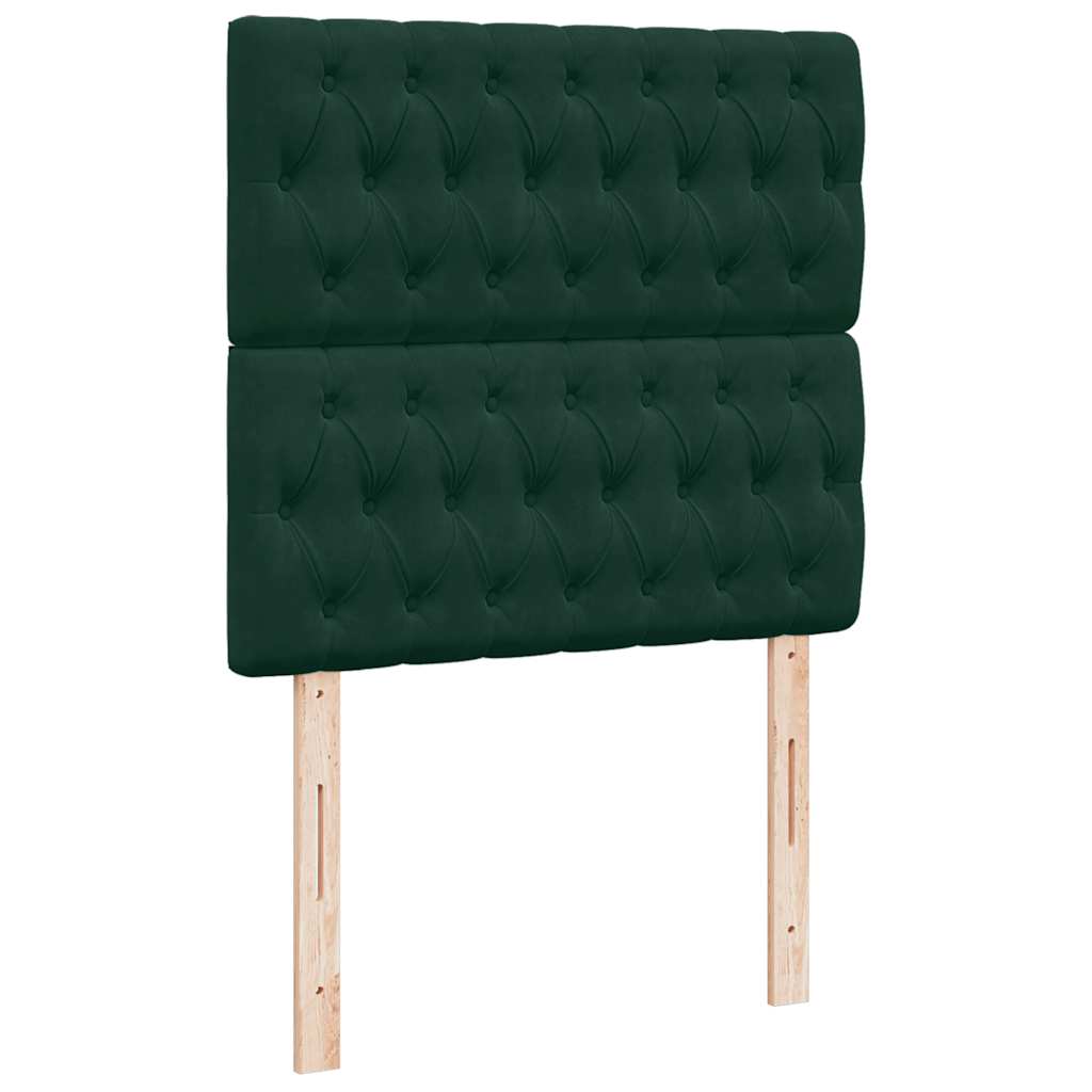 Sommier à lattes de lit avec matelas Vert foncé 90x190 cm - XIOS