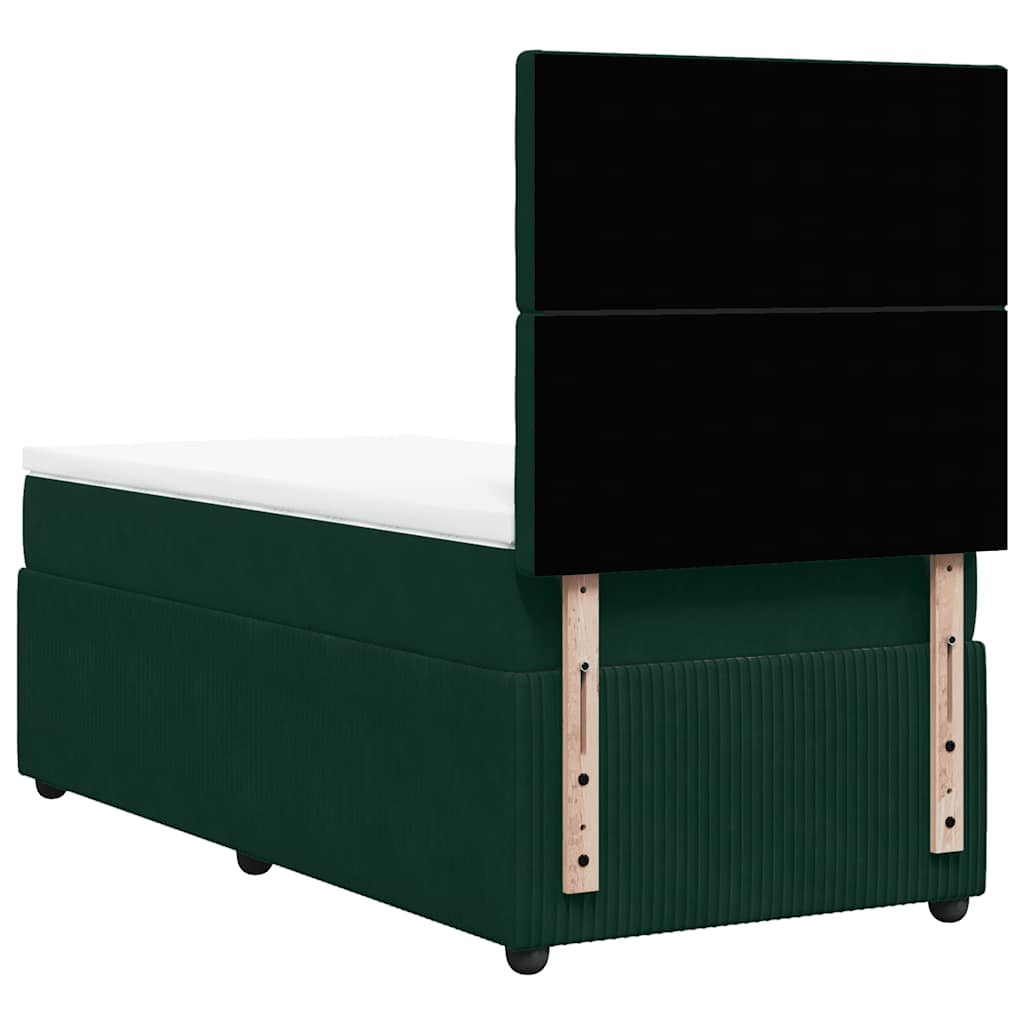 Sommier à lattes de lit avec matelas Vert foncé 90x190 cm - XIOS